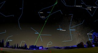 an illustration of the night sky